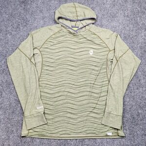 NRS Hooded Shirt Mens 2XL‎ Green Long Sleeve UPF 50+ Quick Dry Performance Top